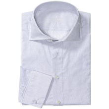 Van Laack French Cuff Shirt - Long Sleeve (For Men) in Soft Purple/Blue Micro Check - Closeouts