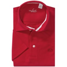 Van Laack Pio Cotton Polo Shirt - Short Sleeve (For Men) in 551 Red - Closeouts