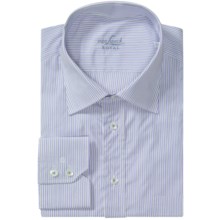Van Laack Regular Fit Dress Shirt - Long Sleeve (For Men) in White/Lilac/Black Stripe - Closeouts