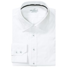 Van Laack Remco Cotton-Nylon Shirt - Slim Fit, Long Sleeve (For Men) in White - Closeouts