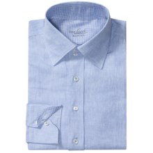 Van Laack Remco Linen Shirt - Long Sleeve (For Men) in Blue - Closeouts