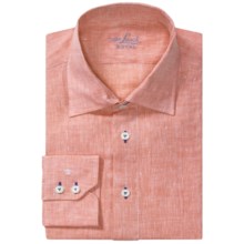 Van Laack Ret Shirt - Linen-Cotton, Tailor Fit, Long Sleeve (For Men) in Orange - Closeouts