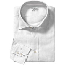 Van Laack Reto Linen Shirt - Spread Collar, Long Sleeve (For Men) in White - Closeouts