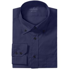 Van Laack Ron Cotton-Nylon Shirt - Button Down, Long Sleeve (For Men) in Navy - Closeouts