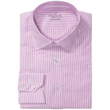 Van Laack Set Shirt - Tailor Fit, Cotton-Linen, Long Sleeve (For Men) in Pink/White Stripe - Closeouts