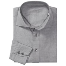 Van Laack Tailored Fit Fashion Shirt - Long Sleeve (For Men) in Grey - Closeouts