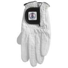 Vancouver Olympic Winter Games Golf Glove - Leather (For Men) in White - Closeouts