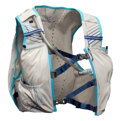 Nathan VaporHowe 12 L 2.0 Hydration Vest - Insulated, 54 oz. Bladder (For Women) - VAPOR BLUE/BACHELOR BUTTON/TRUE NAVY (L )