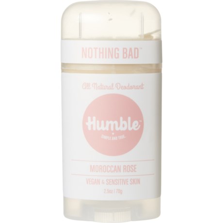 Humble Vegan and Sensitive Skin Aluminum-Free Deodorant - 2.5 oz. - MOROCCAN ROSE ( )