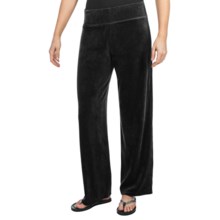 Velour Track Pants (For Women) in Black - 2nds