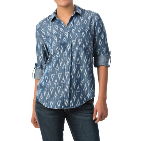 Velvet Heart Riley Shirt TENCELR Long Sleeve For Women