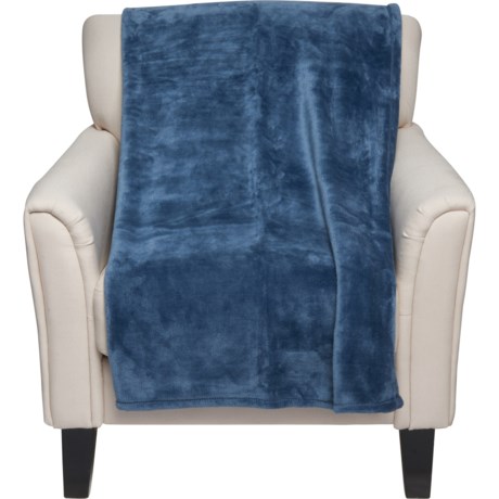 Berkshire Blanket VelvetLoft Throw Blanket - 50x70?, Blue Jean - BLUE JEAN ( )