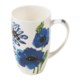 Vera Indigo Garden Mugs - Set of 4, Bone China