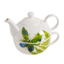 Vera Papillion Dream Tea-for-One Teapot and Cup Set - 2-Piece in Butterfly - Closeouts