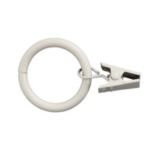 Versailles 1" Clip Rings - Set of 10 in Alabaster - Closeouts