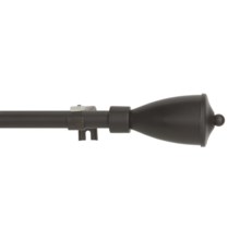 Versailles 44-108" Adjustable Curtain Rod Set - Metal in Espresso Urn - Closeouts