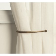 Versailles 8" Curtain Hold Backs - Pair in Antique Brass - Closeouts