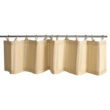 Versailles Bamboo Valance - Ring-Top, 48x12" in Natural - Closeouts