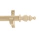Versailles Basswood Curtain Rod with Round Finials - 8'