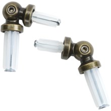 Versailles Encore Corner and Bay Window Elbow Bracket - Set of 2 in Antique Brass - Closeouts