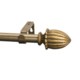 Versailles Fluted Finial Curtain Rod Set - Adjustable 28-48