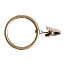 Versailles Grande Series Clip Rings - Set of 7, Metal in Antique Brass - Closeouts