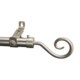 Versailles Grande Series Crook Finial Curtain Rod Set - Adjustable 28-48"