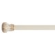 Versailles Shower Rod - Antique White, Fleur Finial