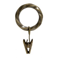 Versailles Twisted Rings - 1", Pack of 10 in Antique Brass - Closeouts