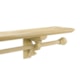 Versailles Wood Shelf with Scrolling Brackets - 36"