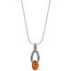 Vessel 18” Honey Amber Pendant Necklace