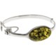 Vessel Green Amber Bangle Bracelet