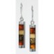 Vessel Stacked Amber Earrings - Multicolored (For Women)
