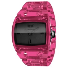 Vestal Destroyer Plastic Watch in Translucent Red/Black - Closeouts