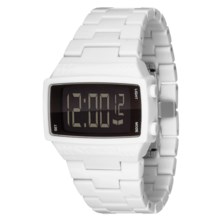 Vestal Dolby Plastic Watch in White/White/Black/Polished - Closeouts