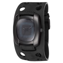 Vestal Super Fi Watch - Leather Strap in Black/Black - Closeouts
