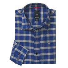 Victorinox Plaid Flannel Shirt - Long Sleeve (For Men) in 989 Royal Blue/Grey - Closeouts