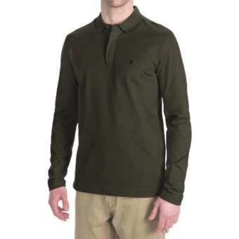 Victorinox Stretch Pima Cotton Polo Shirt - Zip Neck, Long Sleeve (For Men)