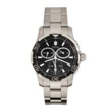 Victorinox Swiss Army Alliance Sport Chronograph Watch in Black/Stainless Steel - Closeouts
