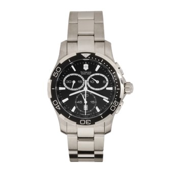 Victorinox Swiss Army Alliance Sport Chronograph Watch in Black/Stainless Steel