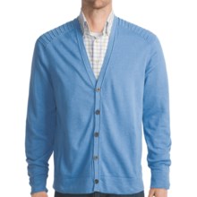 Victorinox Swiss Army Cardigan Sweater - Ottoman Stitching (For Men) in Cascade Blue - Closeouts
