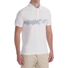 Victorinox Swiss Army Chest-Print Polo Shirt - CoolMax®, Short Sleeve (For Men) in Classic White - Closeouts