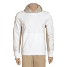 Victorinox Swiss Army Contrast Hoodie Sweatshirt - Stretch French Terry (For Men) in Classic White - Closeouts