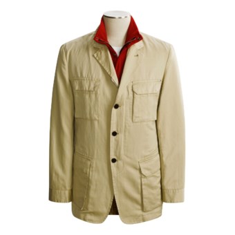 Victorinox Swiss Army Military Jacket - Washed Cotton-Linen (For Men) in 524 Khaki