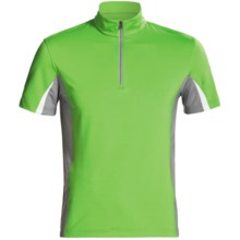 Victorinox Swiss Army Minerale Tri-Color Jersey -  Zip Neck, Short Sleeve (For Men) in Turf Green - Closeouts