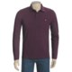 Victorinox Swiss Army Stretch Pima Cotton Polo Shirt - Zip Neck, Long Sleeve (For Men)