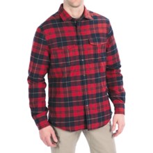Victorinox Swiss Army Thorton Tartan Overshirt - Long Sleeve (For Men) in Navy - Closeouts
