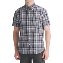 Victorinox Swiss Army Vilamont Plaid Shirt - Short Sleeve (For Men) in Navy - Closeouts