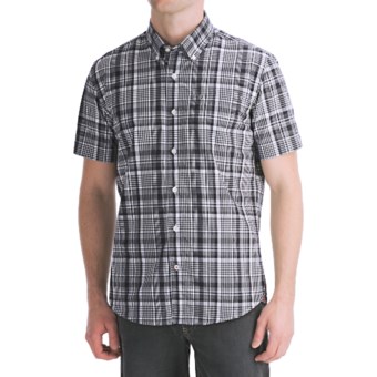 Victorinox Swiss Army Vilamont Plaid Shirt - Short Sleeve (For Men) in Navy