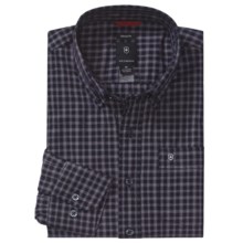 Victorinox Swiss Army Windowpane Plaid Shirt - Long Sleeve (For Men) in Navy - Closeouts